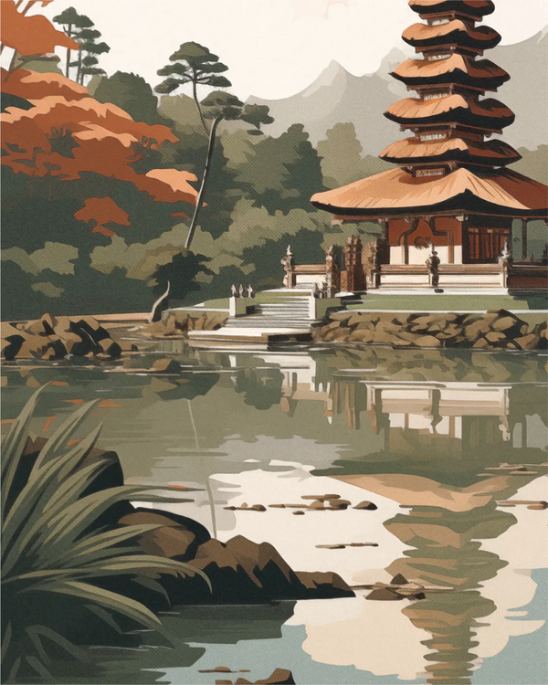 Travel Poster Bali Tample