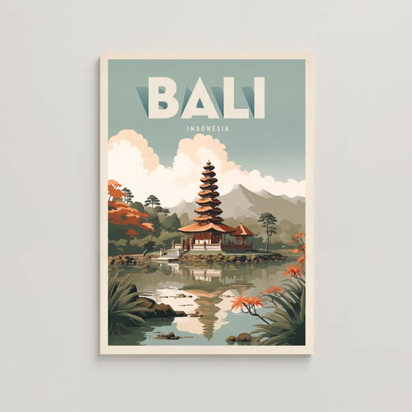 Travel Poster Bali Tample