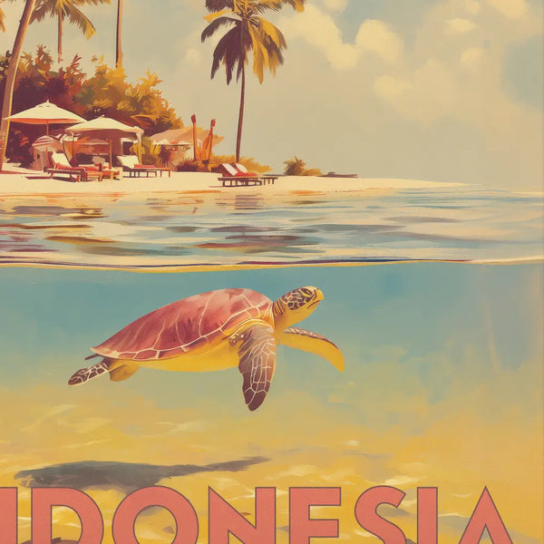 Travel Poster Gili Island
