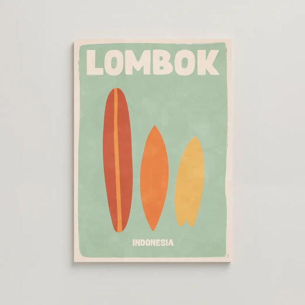 Bali Desa Lombok Surf Posters
