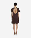 Butterfly Mini Brown Dress