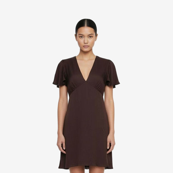 Butterfly Mini Brown Dress