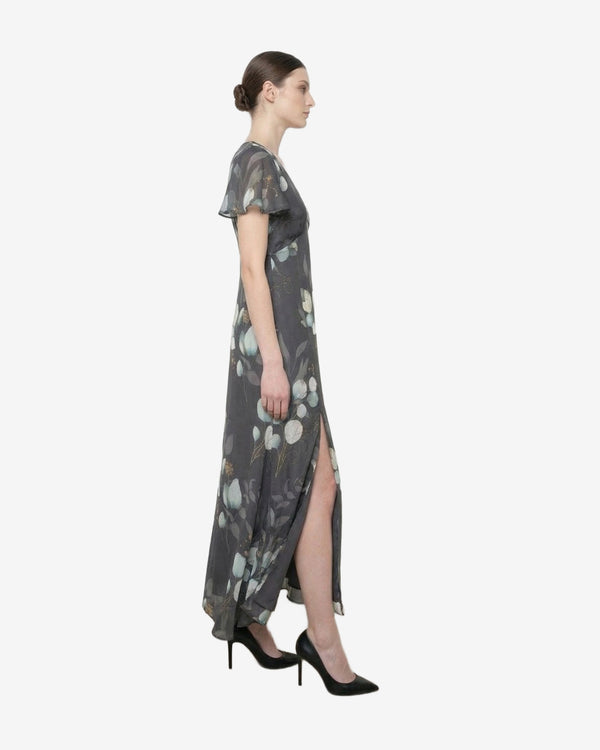 Butterfly Gray Floral Dress