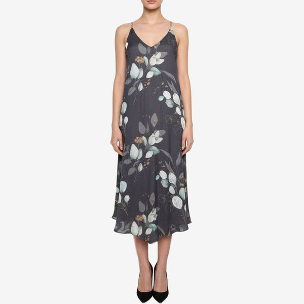 Freedom Gray Floral Dress