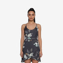 Frangi Gray Floral Dress