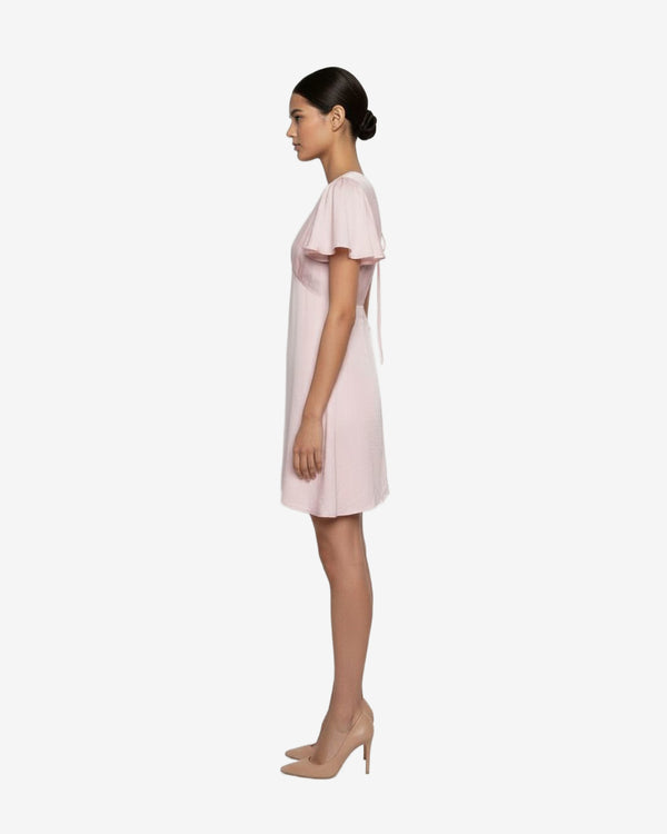 Butterfly Mini Peach Dress