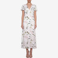 Butterfly White Floral Dress