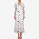 Butterfly White Floral Dress