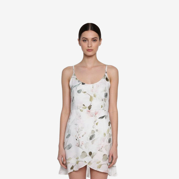 Frangi White Floral Dress