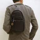Laksman Bag No. II in Black with Woven Leather Details