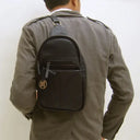 Laksman Bag No. II in Black with Woven Leather Details
