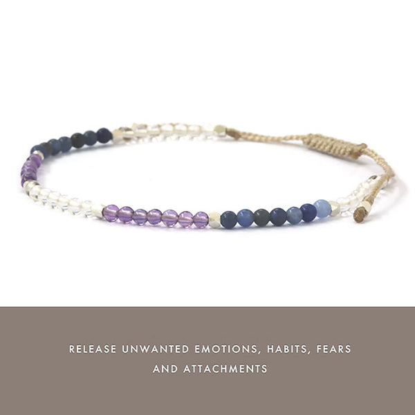 Stress Relief Bracelet – Amethyst, Clear Quartz & Sodalite