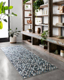 Maddox Rug in Ocean/Grey