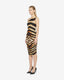MA DRESS 046 ONE SHOULDER LEO PRINT