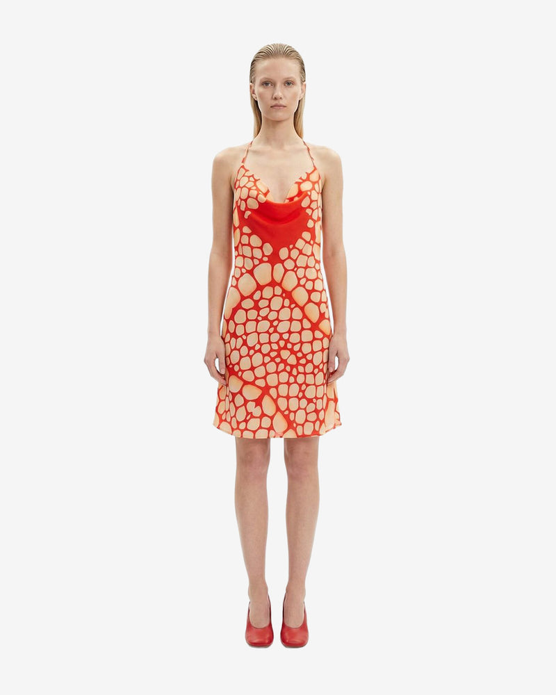 MA DRESS 043 PAOLA DRESS ORANGE FISH