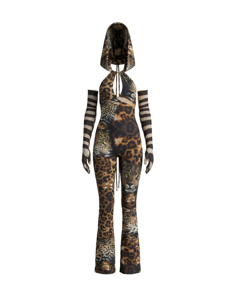 MA O99 NEW JUMPSUIT PUMA PRINT LYCRA