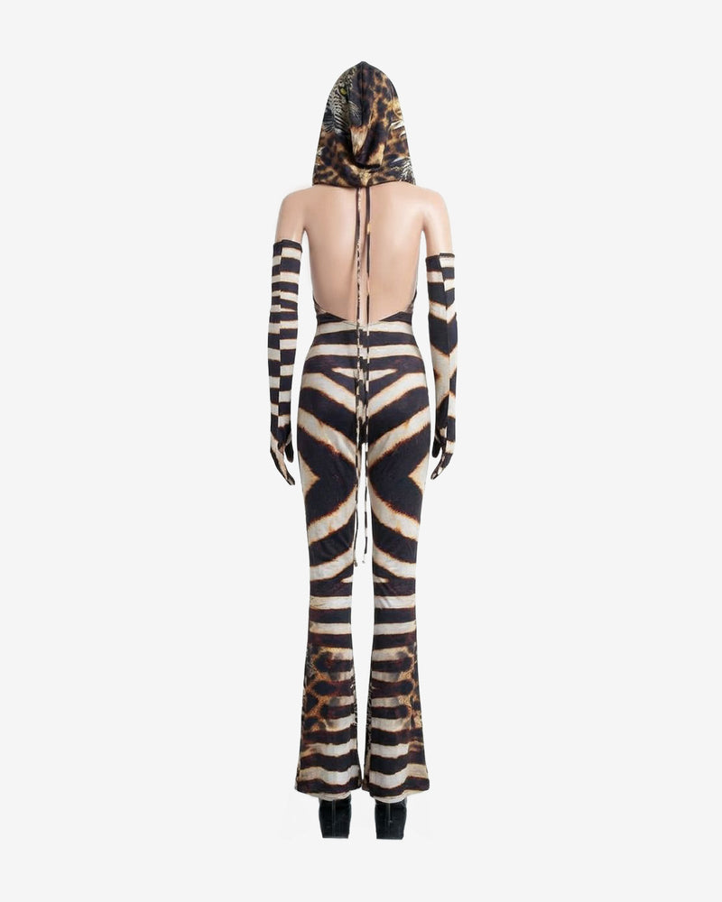 MA O99 NEW JUMPSUIT PUMA PRINT LYCRA