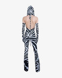 Jumpsuit Zebra Print Lycra