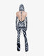 MA 100 NEW JUMPSUIT ZEBRA PRINT LYCRA