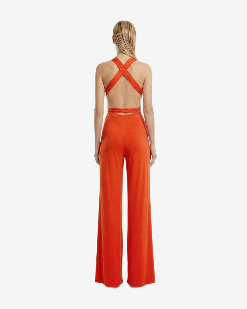 MA 058 JUMPSUIT SPANDEX ORANGE