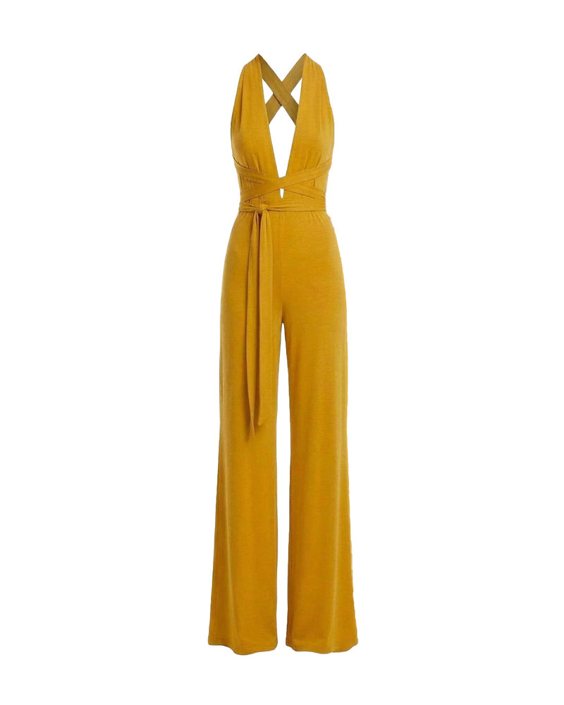 MA 059 JUMPSUIT SPANDEX YELLOW