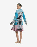 Kimono Short Beading White Tiger