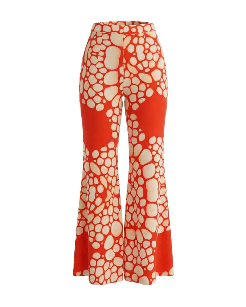 MA PANT 041 FLAIRE PANT ORANGE FISH