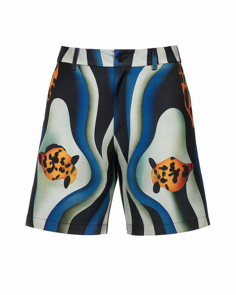 MA SHORT 096 BLUE STRIPES CHEETAH