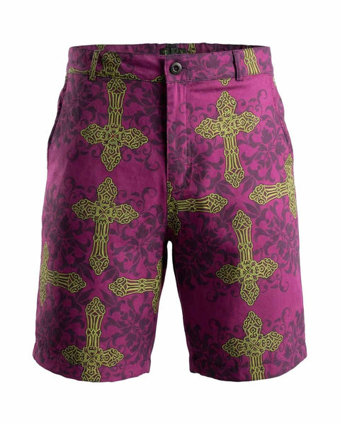 MA SHORT 078 GOLD CROSS PINK