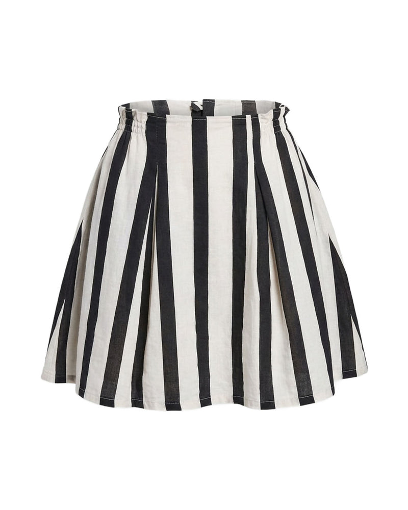 MA 057 SKIRT DOUBLE WELT BLACK STRIPES
