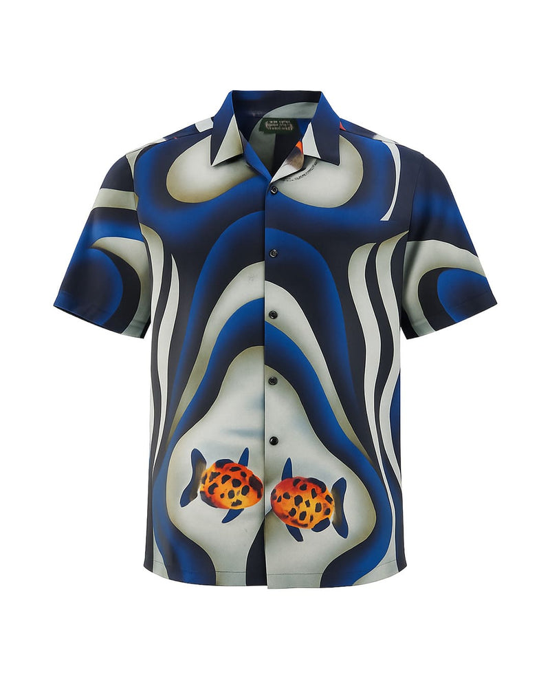 MA SHIRT 095 BLUE STRIPES CHEETAH