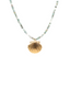 Aquamarine Choker With Clam Shell Pendant