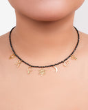 Choker Heavenly Princee With Planets On Black Spinel