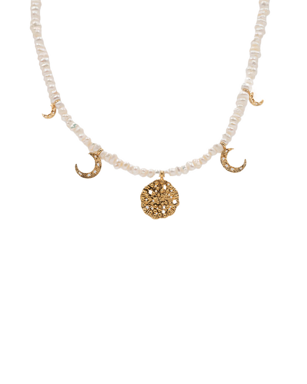 Moon Cycle Pearl Choker