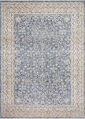 Emma Rug in Dark Blue/Ivory