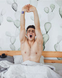 Two packages of 'Knock Mee Out' and 'Make Mee Sleep' on a white pedestal with a light gray background.