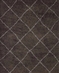 Plume Shag Rug in Bark/Grey