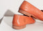Mocassins en cuir rose