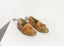 Mocassins en cuir vert citron