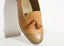 Mocassins en cuir vert citron