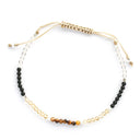 Protection Bracelet – Black Tourmaline, Clear Quartz & Tiger’s Eye