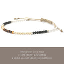 Protection Bracelet – Black Tourmaline, Clear Quartz & Tiger’s Eye