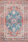 Sophie Rug in Brick/Ocean