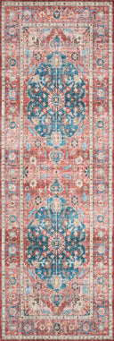Sophie Rug in Brick/Ocean