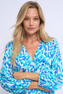 Ikat Blue Tunic