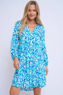 Ikat Blue Tunic
