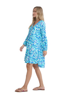 Ikat Blue Tunic