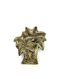 Twin Coconut Tree Brass Tray