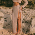 Amara Wrap Skirt Beige