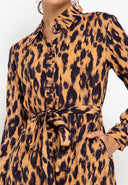 Maxi dress with collar